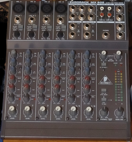 Consola Behringer Eurorack Mx  Canales