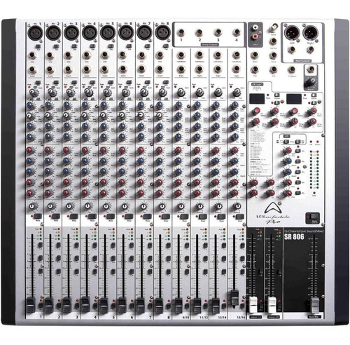 Consola Mixer Wharfedale Pro Sr806 P/ Estudio/vivo 8xlr+ 4st