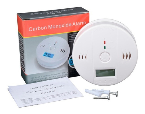 Detector Monoxido Carbono Lcd Autónomo Digital Alarma