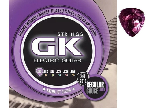 Encordados Guitarra Electrica 010 Gk  + Púa De Regalo!!