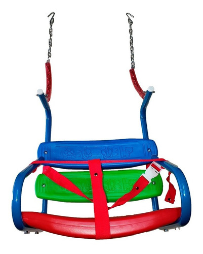 Hamaca Silla Bebe Individual Colgante Con Cadena Y Enganche