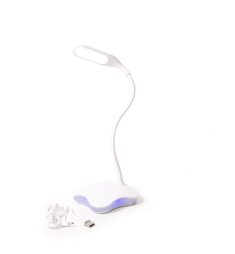 Lampara Velador Led Flexible Carga Por Usb Multiples Usos