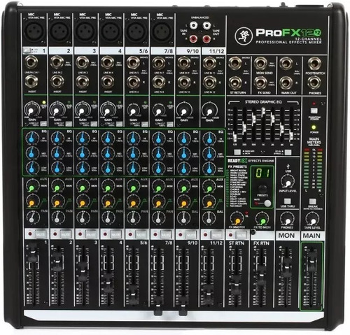 Mixer Consola Mackie Profx12 V2 12ch Efectos Usb Pro Fx12