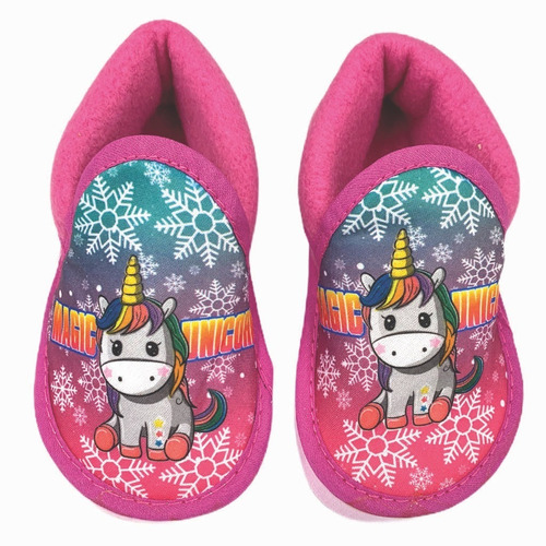 Pantufla Infantil De Nena Cerrada Calentita Invierno