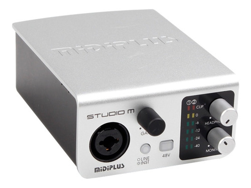 Placa De Sonido Usb Midiplus Studio M 24bit 192khz Cuotas