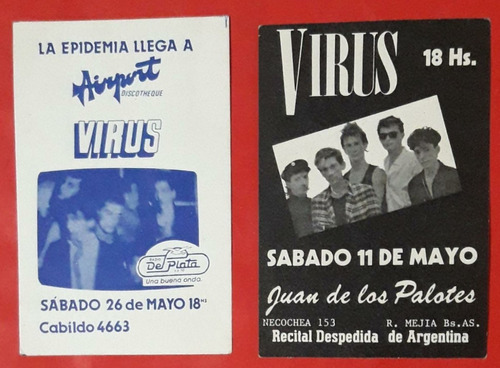Tarjeta Boliche Juan De Los Palotes Y Airport Virus X 2 Ud.