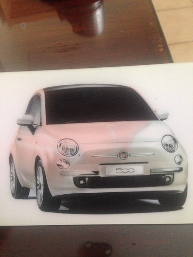 Tarjeta Publicidad Fiat 500 Holograma