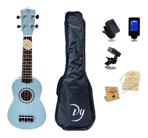 Ukelele Soprano Dy Cuerdas Aquila + Funda + Afinador +