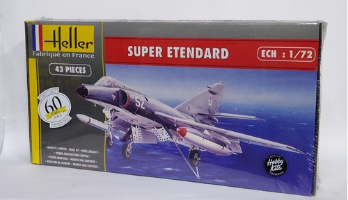 Avion Super Etendard 1/72 Maqueta Para Armar Heller