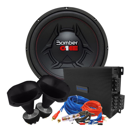 Combo Audio Car Full Range Amplificado 12 Pulgadas En Cuotas