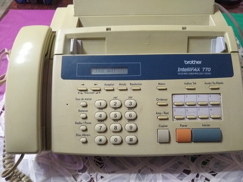 Fax Brother Intellifax 770 Funcionando Y Con Manual