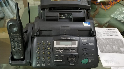 Fax De Papel Común Con Contestador Y Teléfono Inalámbico.