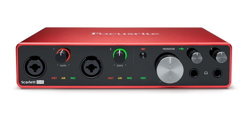 Interface Focusrite Scarlett 8i6 Placa De Audio Grabacion