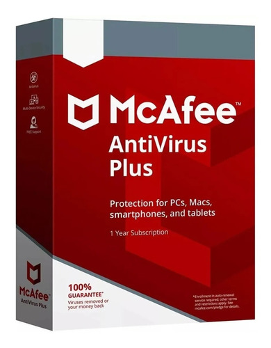 Mcafee Antivirus Plus 1 Dispositivo Por 2 Años