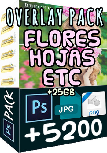 Overlays Photoshop, Flores, Hojas, Etc,unicos +,premium!