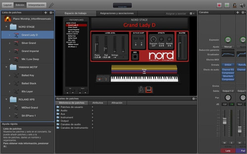 Samples Mainstage - Nord Stage 2 - Roland - Yamaha Motif