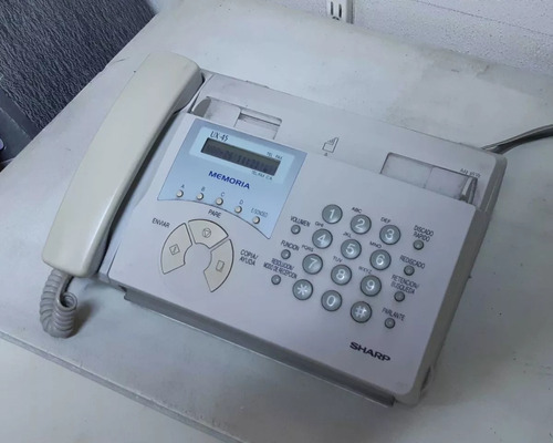 Teléfono Fax Sharp Ux-45 Usado Funcionando Con Rollo Papel