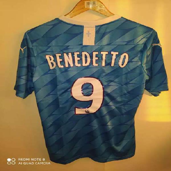 Camiseta Olympique Marsella suplente celeste 2020 Benedetto