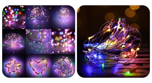 Luces Guirnalda Tira Alambre Micro 100 Led 10m 5 Colores Usb