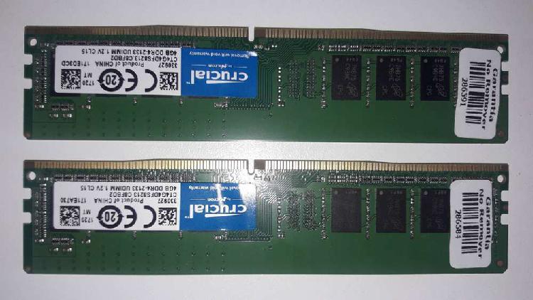 MEMORIA DDR4 crucial 2133, nuevas