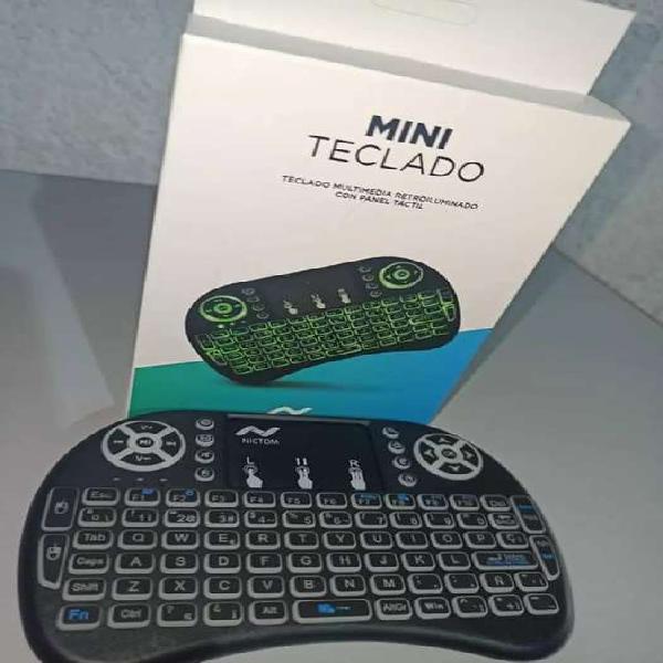 Mini teclado retroiluminado inalambrico