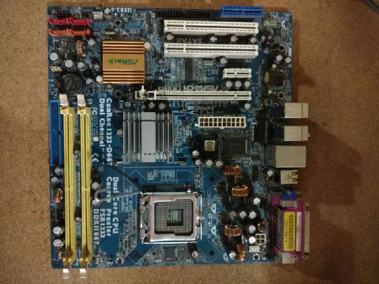 Motherboard Asrock Conroe 1333-D667 + Intel Pentium Dual
