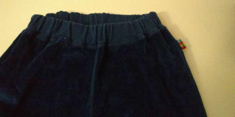 Pantalón de plush Azul OWOKO, con cintura y tobillos