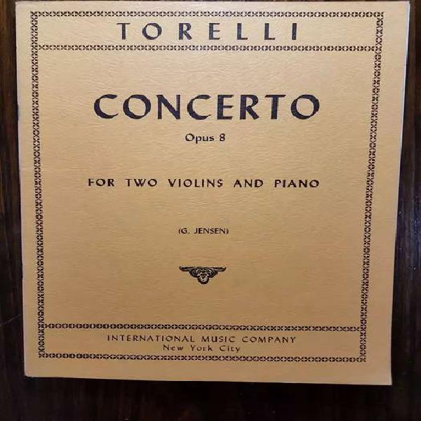 Partituras de Torelli - Concerto op. 8, para 2 violines y