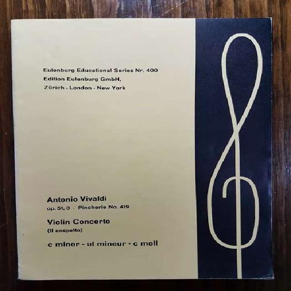 Partituras de Vivaldi - Concierto en Do menor op. 51, n.3