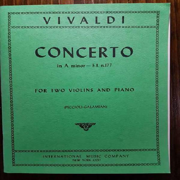 Partituras de Vivaldi - Concierto en La menor F. I, n.177