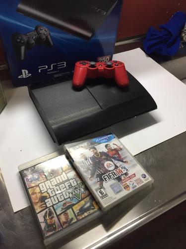 Playstation 3 250 Gb Slim Sony Ps3 Lente Impecable Cuidada