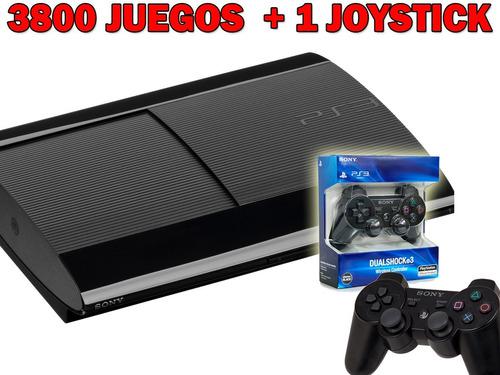 Playstation 3 Sony + 1 Joystick Ps3 Original + 3800 Juegos