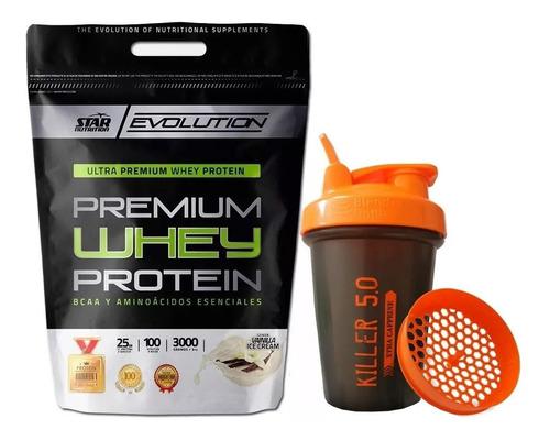 Whey Protein 3 Kgs Star Nutrition + Vaso Shaker 400 Ml