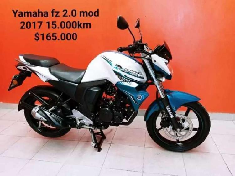 Yamaha fz 2017 recibo menor valor