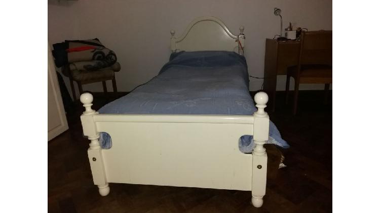 vendo cama 1 plaza con colchon de resorte