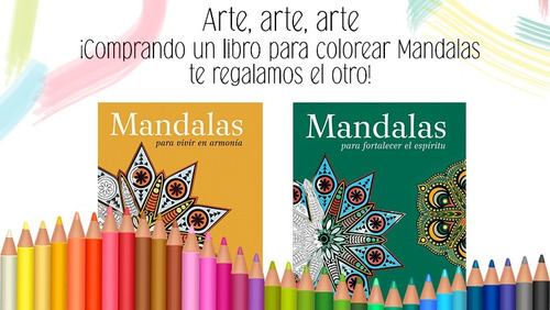 2 X 1 Libro Para Colorear Mandalas