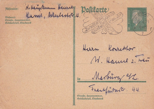 Alemania  Carta Postal Con Estampilla Al47