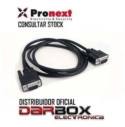 Cable Vga 3 Mts Filtro Monitor Pc Proyector Lcd Pronext