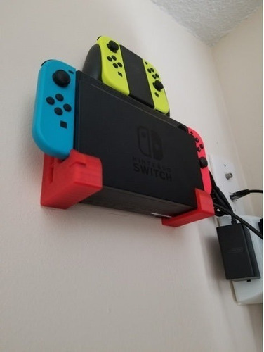 Combo Soporte De Pared Consola Nintendo Switch + Controles