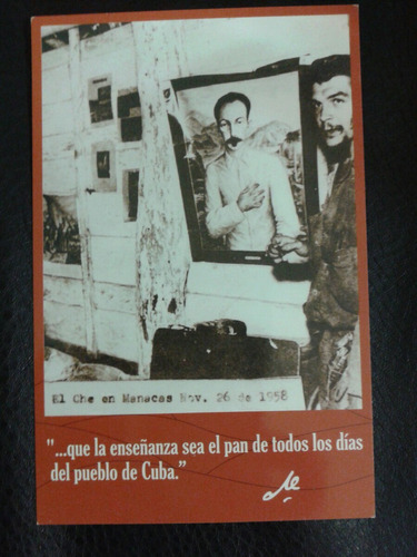 Cuba Tarjeta Homenaje Al Che Guevara