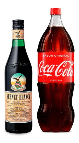 Fernet Branca 750 Ml + Coca Cola 2,25 L De Regalo