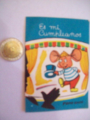 Invitacion Cumpleaños Topo Gigio Año 