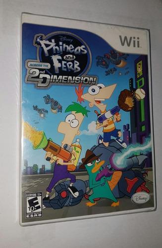 Juego De Wii Phineas Y Ferb 2da Dimension Nuevo Fisico