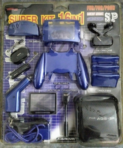 Kit 16 En 1 Para Game Boy Advance Y Game Boy Advance Sp.