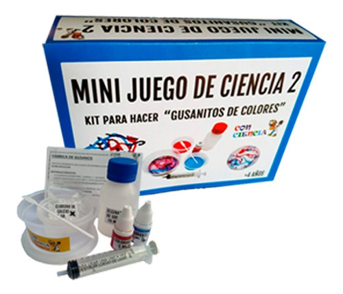 Mini Juego De Ciencias 2 - Kit Gusanitos De Colores