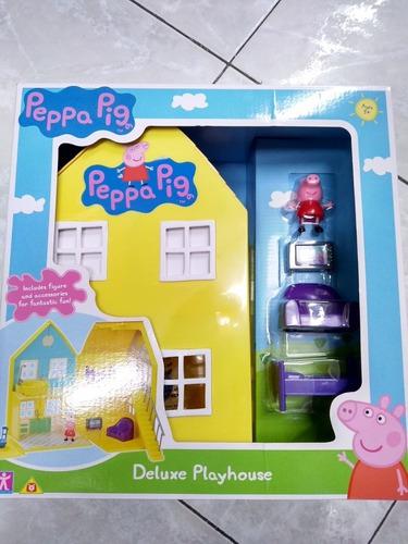 Peppa Pig Casa Deluxe Playhouse C Accesorios Bunny Toys