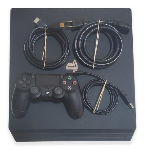 Ps4 Pro 4k 1tb Hdr + 1 Control + Cables Playstation 4