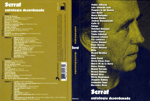 Serrat Joan Manuel - Antología Desordenada - 4cds Sony