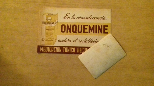 Tarjeta De Publicidad Remedio Onquemine - Medicación