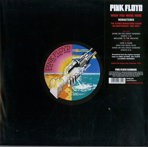 Vinilo Pink Floyd, Wish You Were Here Lp Nuevo En Stock